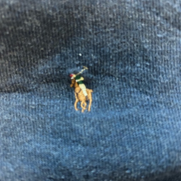 Polo by Ralph Lauren Estate Rib Blue Cotton Sweater - Picture 6 of 6